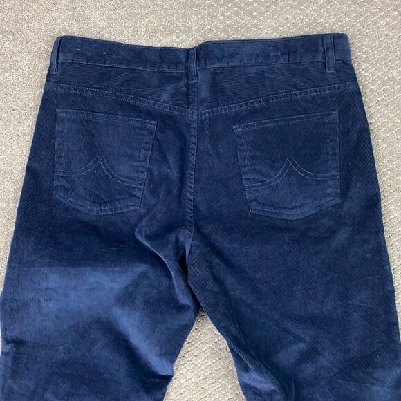 Brooks Brothers 346 Corduroy Pants Men's 36 x 30 Blue Stretch - Picture 4 of 12
